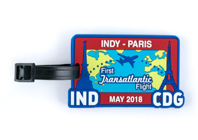 Indy-Paris Transatalantic Flight May 2018 Luggage Tag