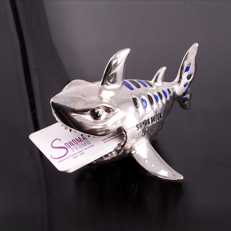 Metal Shark Business Card Holder