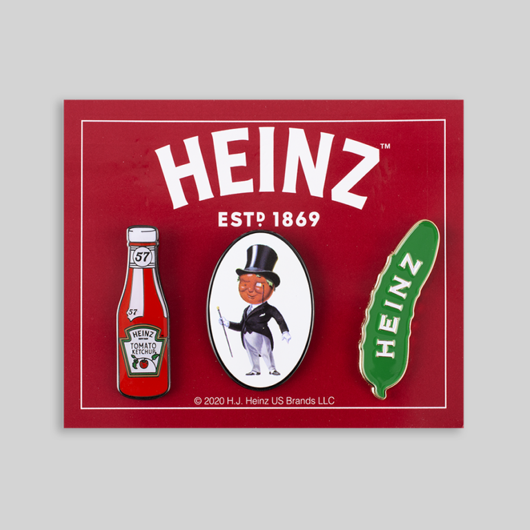 Heinz Lapel Pins Carded Set